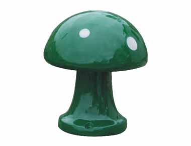 卡通蘑菇绿色草地音箱