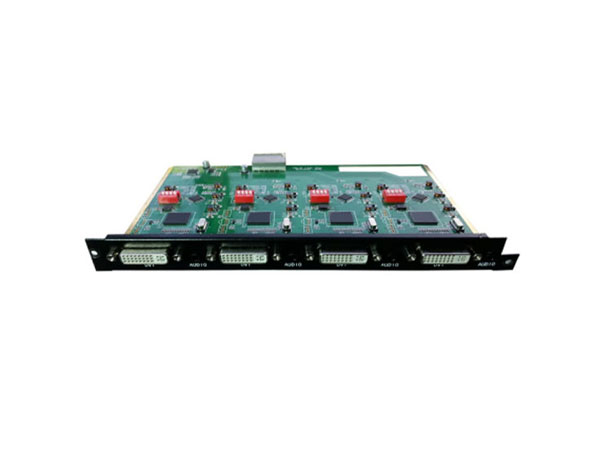 无缝矩阵4路DVI、音频输入卡