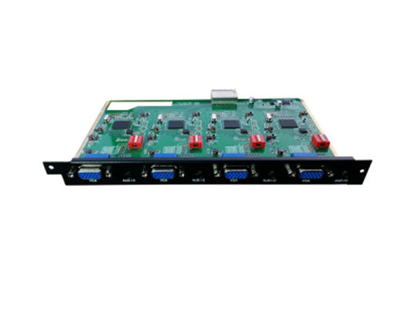 无缝矩阵4路VGA、音频输入卡